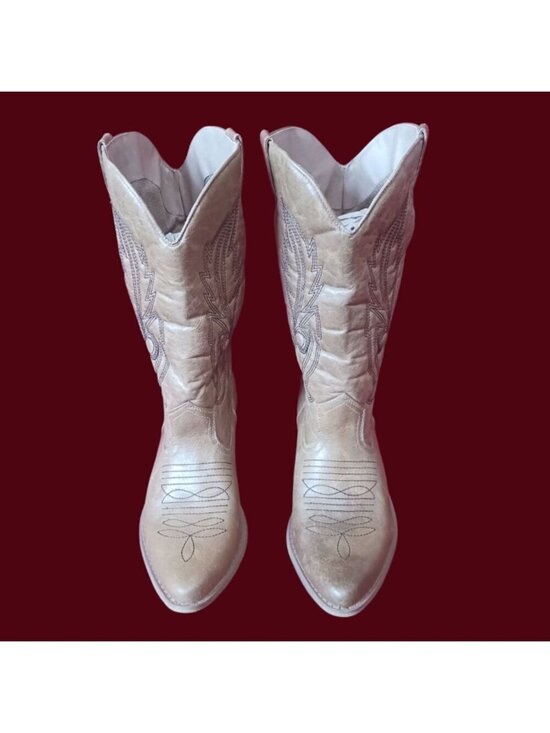 Coconuts Shoes - Coconuts Western Stitching Style Leather Cowboy Boots Women’s Size 11M
